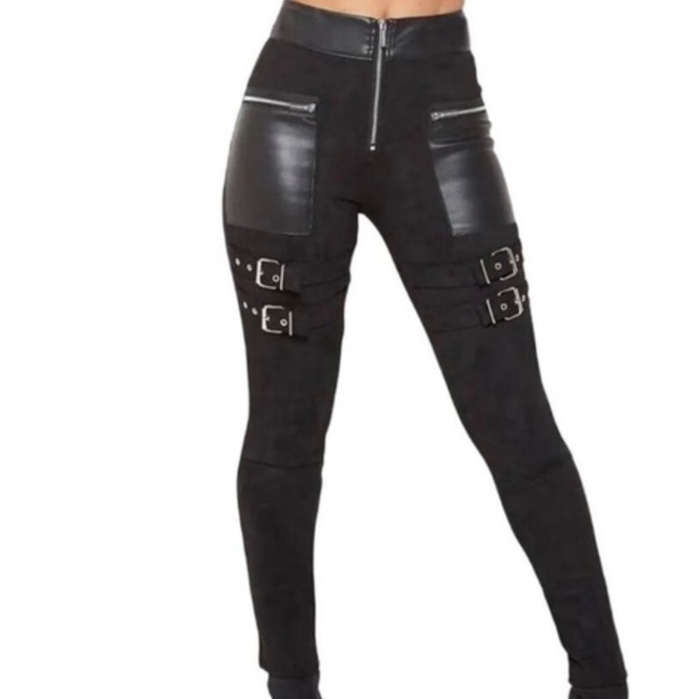 Maniere De Voir Suede Leggings